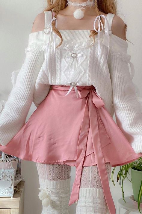 outfit inspo #coquette #aesthetic #outfits #inspiration Gala Inspo Outfits, Pastel Aesthetic Clothing, Kawaii Date Outfit, Dollcore Outfits, Simpul Dasi, Kawaii Outfit Ideas, Mode Kawaii, Pastel Fashion, Kawaii Fashion Outfits