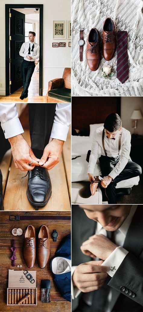 wedding getting ready photo ideas for groom #emmalovesweddings #weddingideas2019 Wedding Preparation Photos, Groomsmen Wedding Photos, Pose Pengantin, Groomsmen Photography, Groomsmen Poses, Groomsmen Ideas, Wedding Photo List, Groomsmen Getting Ready, Wedding Shot List