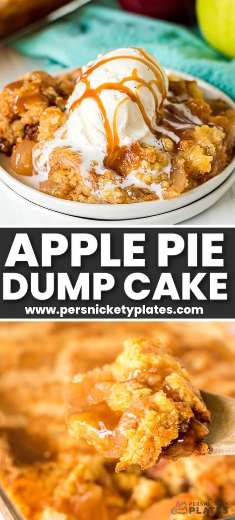 Apple Pie Dump Cake, Apple Pie Filling Desserts, Pie Filling Desserts, Easy Apple Pie Filling, Tasteful Recipes, Apple Pie Desserts, Recipe Using Apples, Apple Coffee Cake, Apple Pie Filling Recipes