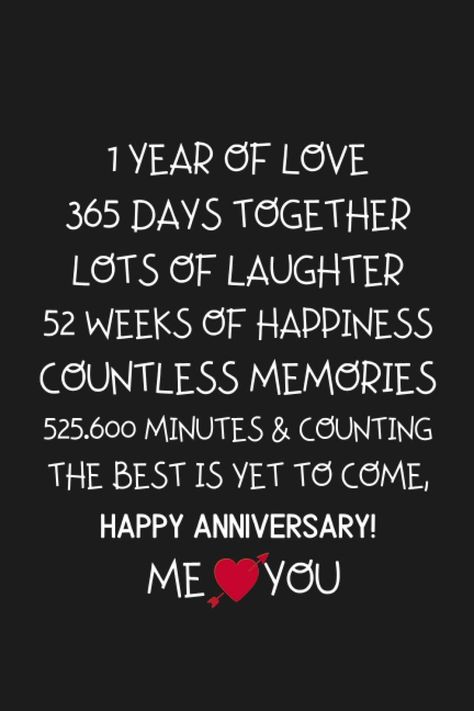 1 Year of love 365 days together lots of laughter 52 weeks of happiness... Happy anniversary!: Funny Novelty Journal Gift for Your Partner / Loved one ... Birthday or Anniversary Blank lined notebook - | 9781660661695 | Amazon.com.au | Books 1 Year Of Relationship Quotes, Happy One Year Of Togetherness, 1 Year Friendship Anniversary Ideas, One Year Of Togetherness Quotes For Him, Happy Anniversary Ideas For Him, New Year Wishes For Partner, New Year Together Quotes Love, 1 Year Diy Anniversary Gift Ideas For Him, I Year Anniversary Quotes