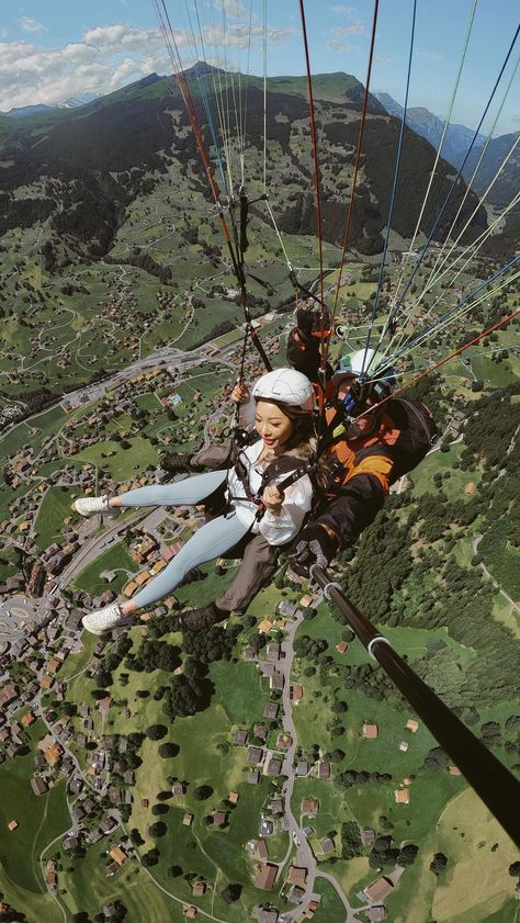 __shelbiie on Instagram: Paragliding in Grindelwald, Switzerland. Friends Adventures, Lake Camping, Cheap Places To Travel, Beautiful Art Pictures, Fun Places To Go, Dream Travel Destinations, Summer Adventures, Beautiful Places To Travel, Best Places To Travel