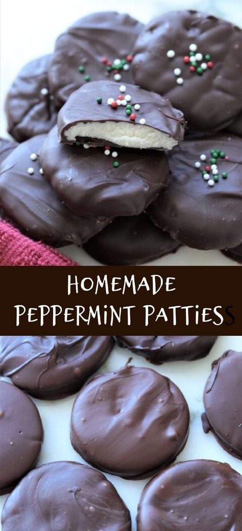 Peppermint Extract Recipes, Peppermint Patties Recipe, York Peppermint Patties, Peppermint Patty Recipe, Homemade Peppermint Patties, Peppermint Dessert, Dark Chocolate Recipes, Peppermint Recipes, York Peppermint Patty