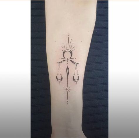 Libra Sternum Tattoo, Tattoo Balance, Soda Cupcakes, Libra Tattoos, Libra Tattoo, Rainbow Tattoos, Back Piece Tattoo, Taurus Tattoos, Zodiac Sign Tattoos