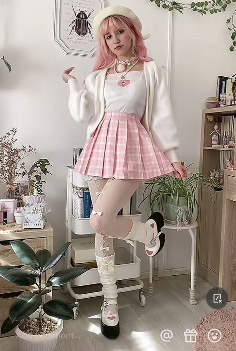 Y2k Fashion Pastel, Hyper Fem Aesthetic Outfits, Cutecore Pink Outfits, Pink Outfits With Skirts, Kawaii Preppy Outfits, Kawaii Summer Outfits Pastel, Cute Pink Casual Outfits, Soft Colored Outfits, Pink Outfits Kawaii