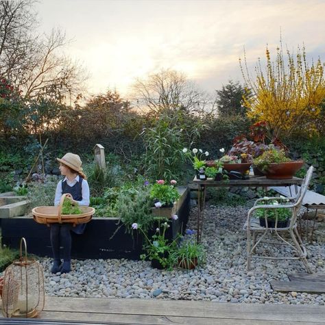 Garden Table Update. - Alice in Scandiland Painted Garden Table, Oak Sleepers, Industrial Legs, Stay Up Late, Black Fence, Floor Paint, Coastal Gardens, Outdoor Food, City Garden