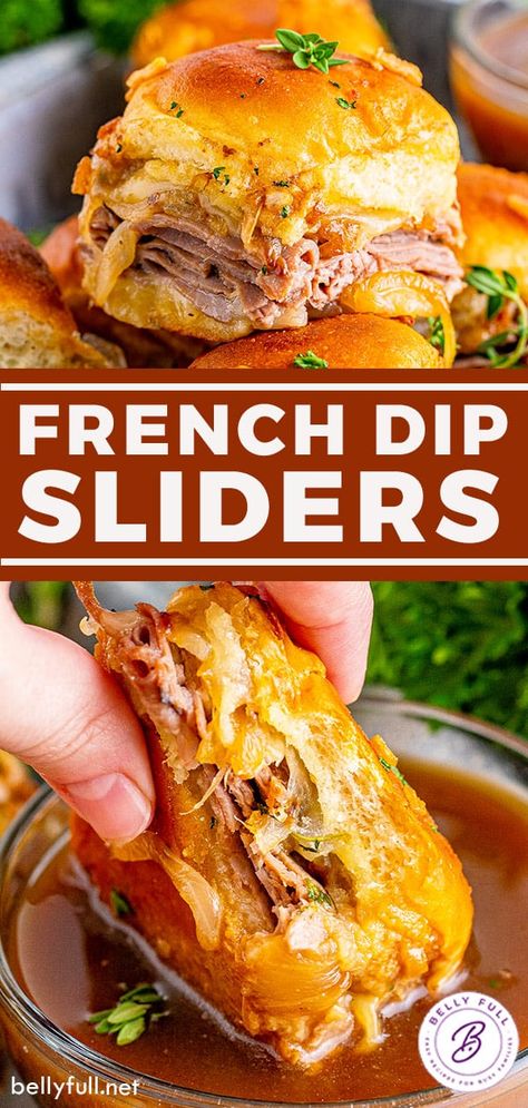 French Dip Sliders, Easy Slider Recipes, Roast Beef Sliders, Meatball Sliders, Dip Sandwiches, Slider Sandwiches, Beef Sliders, Weekly Meals, French Dip