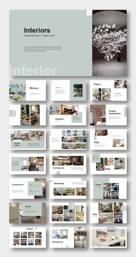 Creative Contemporary Interior Design Template – Original and High Quality PowerPoint Templates Architect Portfolio Design, Design De Configuration, Catalog Design Layout, Interior Design Portfolio Layout, Architecture Portfolio Layout, Interior Design Template, 포트폴리오 레이아웃, Presentation Design Layout, Architecture Portfolio Design