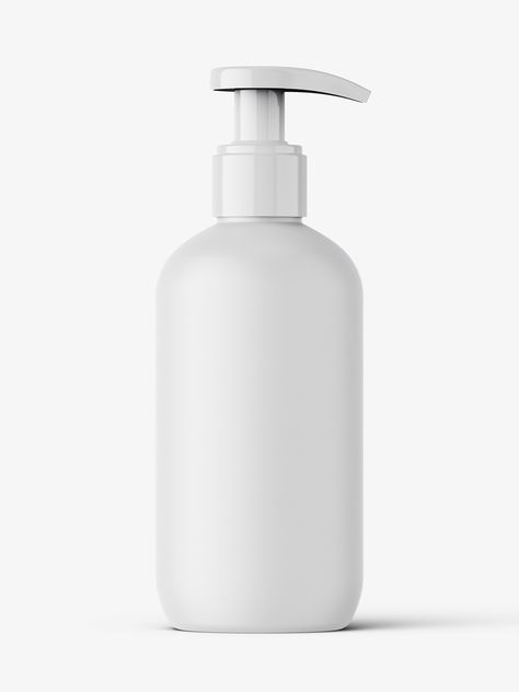 White Pump, Pump Bottle, Bottle Mockup, Mockup, White, Mock Up