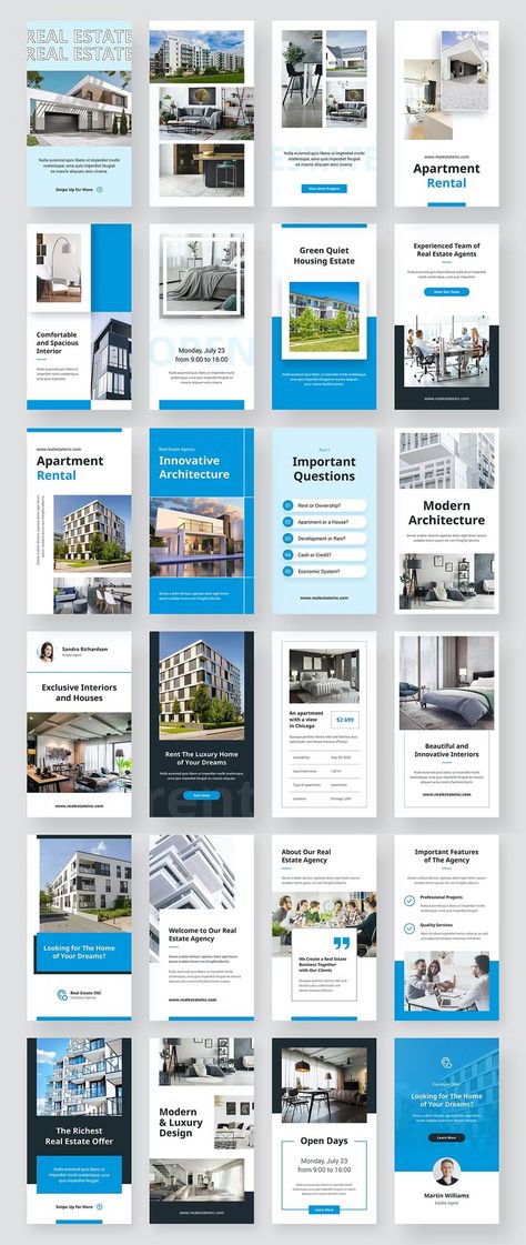 30 Real Estate Instagram Story Templates PSD, INDD, IDML, .Afdesign, .Afphoto, .Afpub, .Fig, PDF. Best Instagram Stories, Real Estate Instagram, Story Templates, Social Stories, Sale Banner, Instagram Story Template, Real Estate Agents, Story Template, Instagram Template