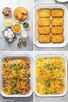 Frozen hash brown patties, eggs, cheese, and ham make this hash brown egg casserole so quick and easy! Prepare it the same morning or the night before. Perfect use for leftover holiday ham or swap it out for sausage instead. Great recipe for breakfast, brunch, or dinner! Hash Brown Egg Casserole, Hash Brown Patties, Brown Egg, Recipe For Breakfast, Holiday Ham, Breakfast Casserole Easy, Hash Brown, Egg Casserole, Dinner Healthy