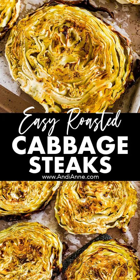 If you're looking for a delicious and healthy side dish to serve with your meal, look no further than cabbage steaks. This simple yet flavorful dish is easy to make and can be prepared in the oven or on the grill. Cabbage steaks are perfect for a variety of diets, including low-carb, keto, and gluten-free. Baked Cabbage Recipes, Grilled Cabbage Steaks, Baked Cabbage Steaks, Cooked Cabbage Recipes, Cabbage Recipes Southern, Cabbage Steaks Recipe, Roasted Cabbage Steaks, Cabbage Recipes Healthy, Grilled Cabbage