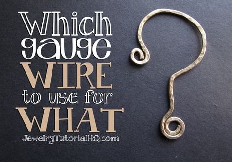 All About Jewelry Wire - Which Gauge Wire to Use for What? Square Kumihimo, Wire Tutorials, Flat Wire, Wire Jewelry Making, Wire Wrapped Jewelry Tutorials, Wire Gauge, Wire Jewelry Tutorial, Wire Jewelry Designs, Chain Maille