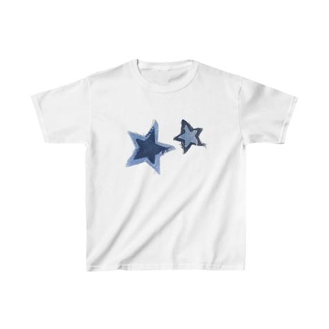 Graphic Baby Tee, Baby Graphic Tees, Thrift Flip, Y2k Baby Tee, School Fits, Print Magazine, Star Shirt, Infant Tees, Cotton Fabric