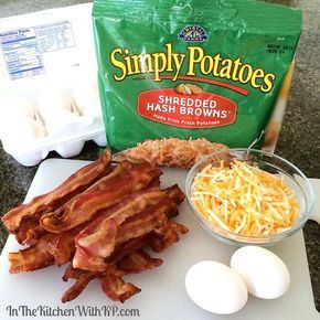 Bacon Egg Hashbrown Casserole, Simply Potatoes Recipes, Cheese Hashbrown Casserole, Casserole Ideas, Simply Potatoes, Breakfast Hashbrowns, Favorite Breakfast Recipes, Breakfast Ingredients, Bacon Egg And Cheese