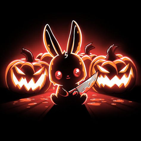 Bunny Pumpkin Carving, Rabbit Art For Kids, Rabbit Art Illustration, Halloween Fan Art, Spooky Easter, Spooky Bunny, Evil Cartoon Characters, Pumpkin Rabbit, Drawing Motivation