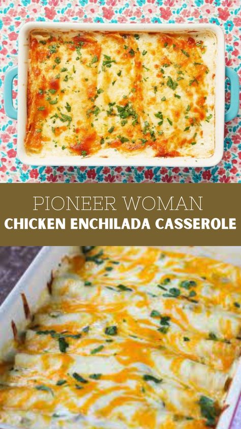 Pioneer Woman Chicken Enchilada Casserole Crock Pot White Chicken Enchiladas, Pioneer Woman Enchilada Casserole, Chicken Enchilada Recipe Corn Tortillas, Creamy Turkey Enchiladas, Pioneer Woman Burrito Casserole, Pioneer Woman Chicken Tortilla Casserole, Mexican Casserole Recipes Chicken Enchilada Bake Corn Tortillas, White Chicken Enchiladas Pioneer Woman, Shredded Cooked Chicken Recipes