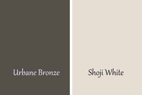 Urbane Bronze by Sherwin Williams - At Lane and High Sherwin Williams Exterior Urbane Bronze, Sherwin Williams Urban Bronze Color Palette, Urbane Bronze Color Palette Bedroom, Urban Bronze And Shoji White, Snowbound And Urbane Bronze, Urbane Bronze Sherwin Williams Coordinating Colors, Colors That Compliment Urbane Bronze, Urban Bronze And Alabaster, Urbane Bronze Sherwin Williams Color Palette