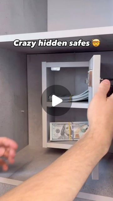 Safe In Closet Hidden, Secret Safe In Closet, Cabinet Built Around Safe, Safe In Wardrobe, Safe Hiding Ideas, Safe Box Ideas Hiding Places, Safe Locker In Wardrobe, Secret Lockers Ideas For Home, Hidden Spaces In House