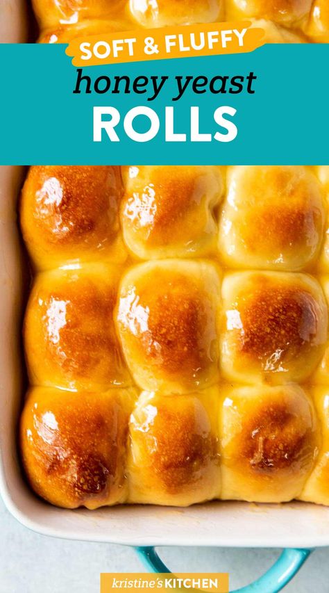 Yeast Rolls Made With Crisco, Honey Bread Rolls, Honey Butter Bread Recipe, Fast Rising Yeast Bread Easy Recipes, Yeast Dinner Rolls Homemade, Brioche Rolls Recipe, Honey Rolls Recipe, Sweet Dinner Rolls Recipe, Fluffy Yeast Rolls