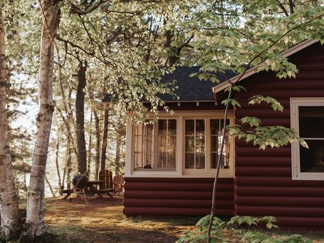 Lakeview — Alderwood Resort Cottage On A Lake, Vintage Airbnb, Adirondack Cottage, Chalet Vibes, Midwest Core, Cozy Rustic Cabin, Whimsical Cabin, Pnw Fall, Cabin Addition