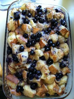 Blueberry French Toast Bake Blueberry French Toast Bake, Blueberry French Toast Casserole, Stuffed French Toast Cream Cheese, Homemade English Muffins, Toast Casserole, Blueberry French Toast, Blueberry Cream Cheese, French Toast Bake, What's For Breakfast