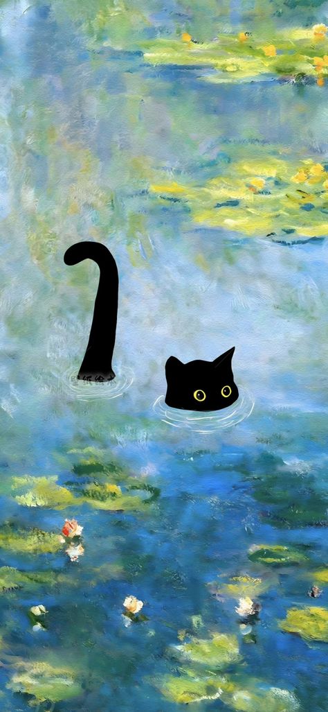 Cat Screensaver, Wallpaper Gatos, Cat Phone Wallpaper, Phone Wallpaper Boho, Cat Background, Arte Van Gogh, Cool Wallpapers Art, Simple Wallpapers, Cat Wallpaper