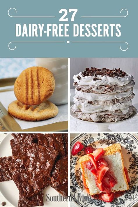 Diary Free Dessert, Dairy Free Dessert Recipes Easy, Lactose Free Desserts, Dairy Free Deserts, Dairy Free Dessert Easy, Soy Free Desserts, Non Dairy Desserts, Dairy Free Cooking, Gluten Free Dairy Free Dessert