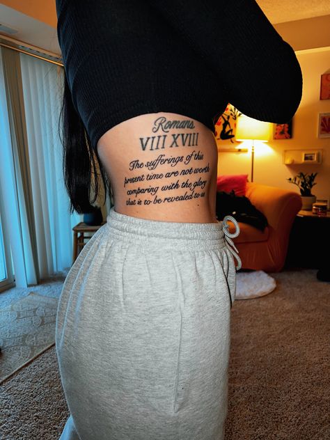 6 year old rib tat vs New rib tat 🖤 Rib Quote Tattoos Men, Side Ribcage Tattoo Women, Side Tattoo Ideas For Women Rib Cage, Side Tattoos For Women Rib, Name On Ribs Tattoo, Rib Name Tattoo, Rib Script Tattoo, Ribs Tattoo For Women, Rib Tattoos For Women Quotes