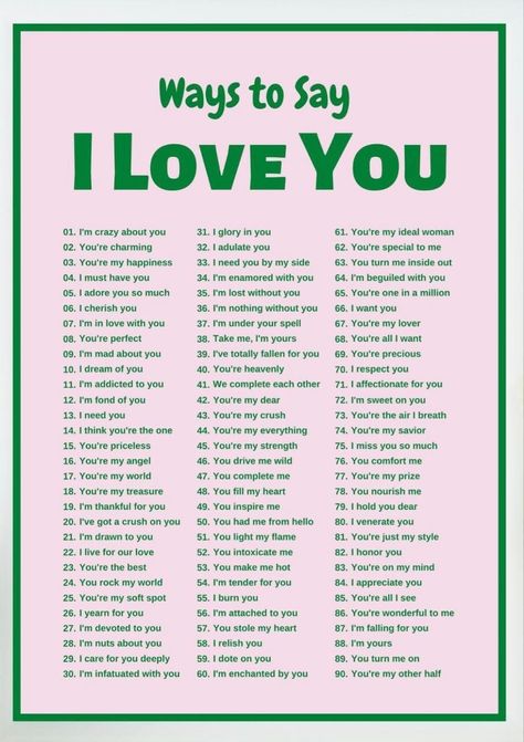 Ways To Say I Love You Pictures, Photos, and Images for Facebook, Tumblr, Pinterest, and Twitter I Love You Without Saying I Love You, Compliment Words, Smart Sayings, Text Conversation Starters, I Love You Words, Flirty Text, Bahasa Jepun, Materi Bahasa Jepang, Interesting English Words