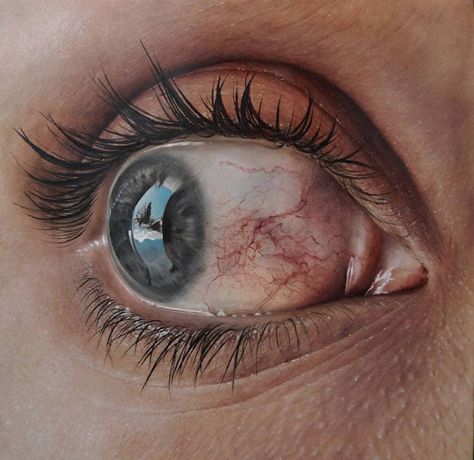 Hyperrealism Art: 25+ Paintings by 7 of Today's Leading Hyperrealists Word Art Drawings, Hyper Realistic Paintings, 얼굴 드로잉, Eyes Artwork, Quotes Book, Eye Painting, Eye Photography, Aesthetic Eyes, Realistic Paintings