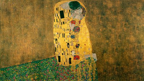 61+ Gustav Klimt Wallpapers on WallpaperPlay Klimt Wallpaper, Wallpapers Paintings, Kiss Wallpaper, Kiss Painting, Gustav Klimt Art, Klimt Paintings, Klimt Art, Laptop Wallpaper Desktop Wallpapers, Wallpaper Dekstop