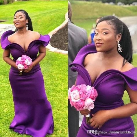 Deep Purple Long Bridesmaid Dresses Fashion Ruffles Off Shoulder Sleeveless Mermaid Wedding Party Gowns African Sexy Maid Of Honor Dresses Lace Bridal Gowns Purple Bridesmaid Dress From Babylovedress, $70.91| DHgate.Com Plus Size Maid, Kids Bridesmaid Dress, African Bridesmaids, African Bridesmaid Dresses, High Low Bridesmaid Dresses, Fall Bridesmaids, Mermaid Bridesmaid, Fall Bridesmaid Dresses, Navy Blue Bridesmaid Dresses