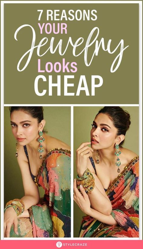 7 Reasons Your Jewelry Looks Cheap: We have compiled a list of giveaways that will help you understand why your favorite piece of accessory looks cheap and flimsy, and what can be done to prevent… Accessories On Saree, Trendy Accessories Jewelry 2023, Saree Accessories Ideas, Indian Accessories Jewelry, Indian Fashion Trends 2023, Saree Accessories Jewellery, Accesories Outfit Jewelry, Trendy Jewelry 2023, Jewelry For Saree