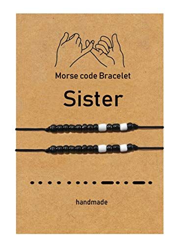 Making Morse Code Bracelets, Matching Bracelets Morse Code, I Love You Morse Code Bracelet Diy, Bestie Morse Code Bracelet, Diy Rhinestone Earrings, Best Friends Bracelets, Handmade Couples' Bracelets As Gift, Bracelet Best Friends, Morse Code Words