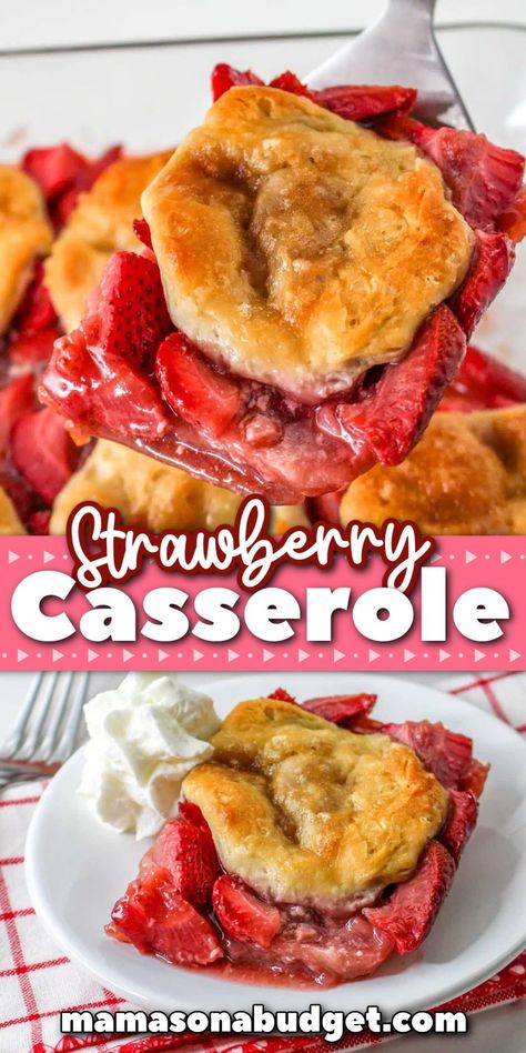 Strawberry Pie Filling Desserts, Recipes With Frozen Strawberries, Frozen Strawberries Recipes, Strawberry Casserole, Recipes Using Fresh Strawberries, Stawberry Pie, Homemade Strawberry Pie Filling, Homemade Strawberry Pie, Frozen Strawberry Desserts