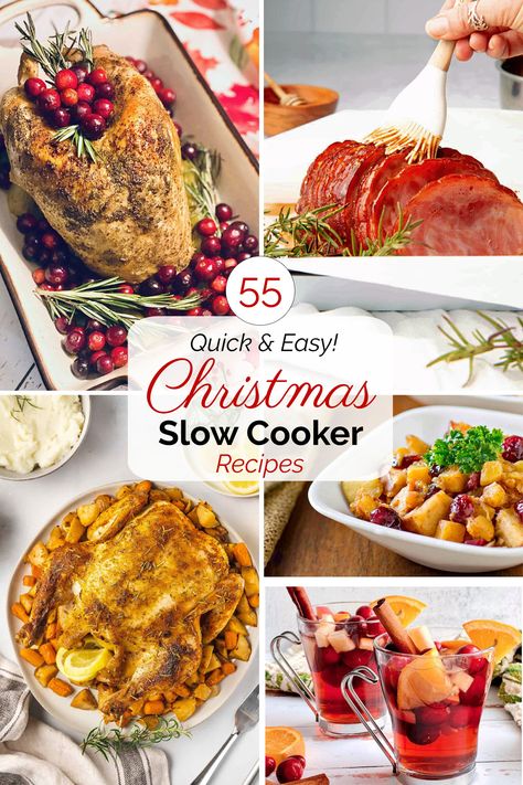 Crock Pot Dinner Party Recipes, Slow Cooker Copycat Recipes, Lazy Christmas Dinner, Christmas Brunch Crockpot Ideas, Slow Cooker Recipes Christmas, Crockpot Christmas Dinner Ideas, Easy Christmas Dinner Ideas Crock Pots, Christmas Dinner Ideas Crock Pots, Christmas Crockpot Dinner