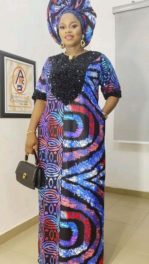 Adire Styles For Ladies 2024, Long Ankara Gowns For Women, Adire Dress Styles, Latest Ankara Dress Designs, Adire Styles For Ladies, Kampala Kaftan Styles For Women, Ankara Long Gown Styles For Ladies, Kaftan Styles For Ladies, Ankara Bubu Gown Styles