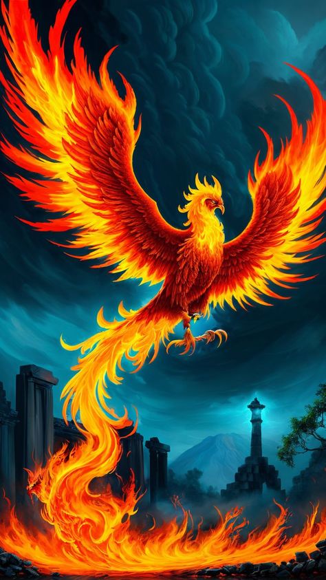 Real Phoenix Bird, Flying Phoenix Tattoo, Most Beautiful Tattoos, Lock Screen Picture, Phoenix Painting, Phoenix Drawing, Phoenix Bird Art, Phoenix Wallpaper, Phoenix Artwork