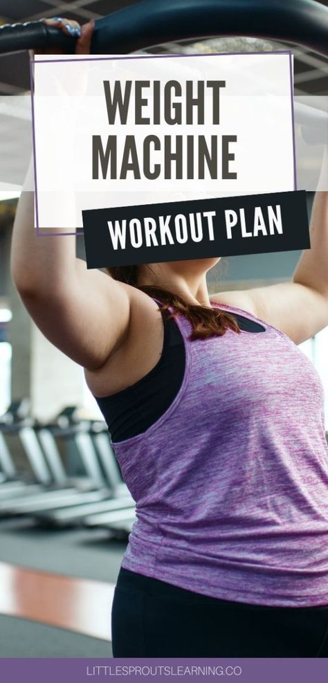 Weight Machine Workout, Planet Fitness Workout Plan, Weekly Gym Workouts, Gym Workouts Machines, Weights Workout For Women, Gym Workout Plan For Women, Work Out Routines Gym, Workout Routines For Beginners, Workout Plan For Beginners