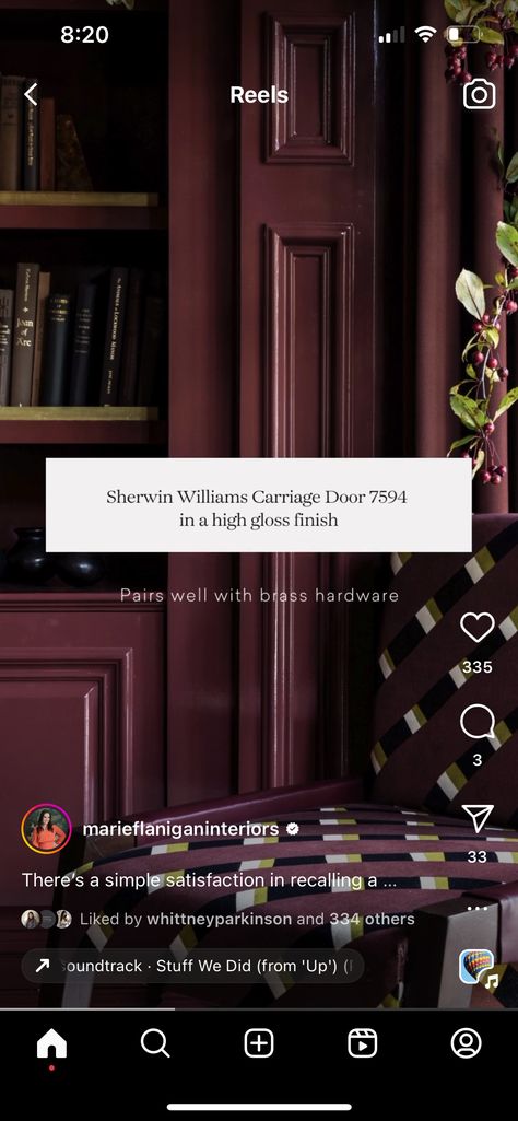 Radicchio Leaf Sherwin Williams, Mudroom Wall Color Ideas, Dark Plum Dining Room, Dark Burgundy Wall Paint, Black Cherry Wall Paint, Deep Plum Wall Color, Behr Divine Wine, Deep Red Dining Room, Dark Purple Entryway