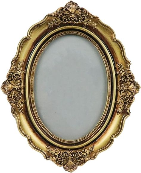 Amazon.com: Bitray Vintage Picture Frame 5 x 7 Inch Oval Elegant Antique Photo Frames with Glass Front, Bronze Gold Tabletop Display : Everything Else Antique Photo Frames, Vintage Picture Frame, Oval Picture Frames, Antique Picture Frames, Vintage Sculpture, Picture Frame Molding, Vintage Picture, Tabletop Display, Picture Frame Shop