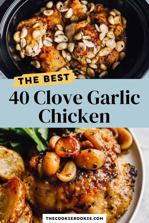 40 Clove Garlic Chicken Recipe - The Cookie Rookie® Turkey Confit With 40 Cloves Of Garlic, Chicken With Forty Cloves Of Garlic, 40 Cloves Garlic Chicken, Ina Garten 40 Cloves Garlic Chicken, 40 Clove Garlic Chicken Instant Pot, Chicken And 40 Cloves Of Garlic, 20 Clove Garlic Chicken, 40 Clove Chicken, 40 Clove Garlic Chicken Crockpot