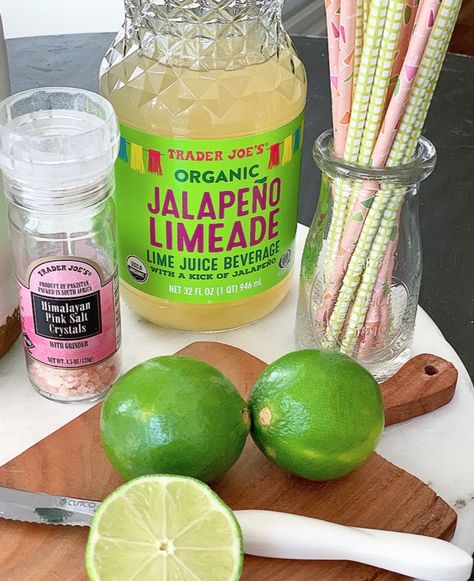 Trader Joe's Jalapeno Limeade Margarita - Crisp Collective Limeade Margarita, Painting With A Twist, Joe Recipe, Trader Joes Recipes, Spicy Margarita, Close To Me, Margarita Recipes, Trader Joe, Alcohol Recipes