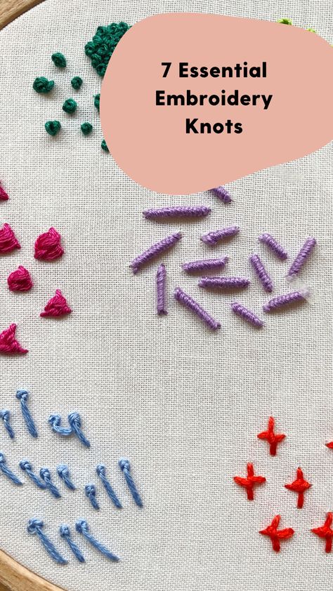 How To Do French Nots Embroidery Video, Hand Embroidery French Knots, Chinese Knot Embroidery, French Knots Embroidery Designs, Danish Knot Embroidery, French Notes Embroidery Designs, French Knots Embroidery, How To Make Your Own Embroidery Pattern, Knot Embroidery