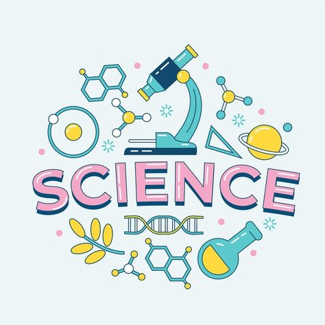 Science word concept Free Vector | Free Vector #Freepik #freevector #education About Science, Page Ideas, Title Page, Graphic Resources, Science, Design