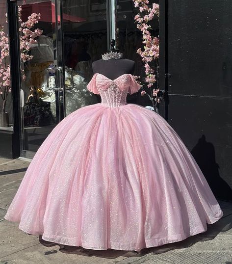 Pink Sweet 16 Dress, Ball Gown Quinceanera Dresses, Pink Sweet 16, Quinceanera Themes Dresses, Pink Princess Dress, Pink Quince, Quinceñera Dresses, Pink Ball Gown, Mermaid Prom Dresses Lace