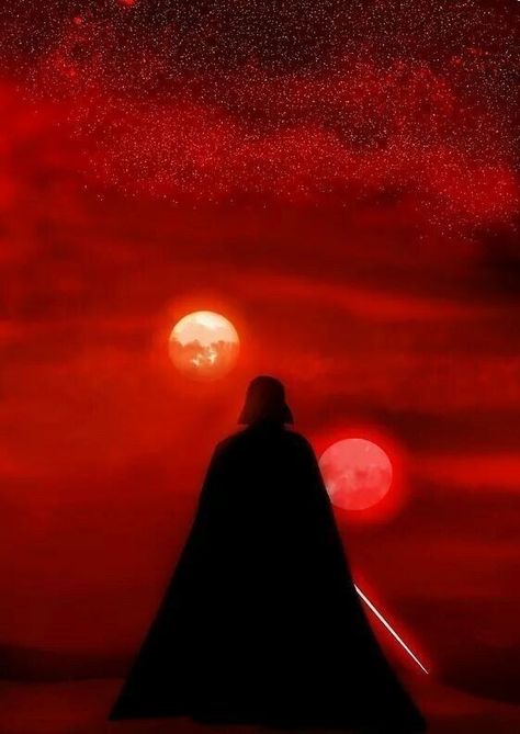 Darth Vader Canvas, Tatooine Sunset, Star Wars Canvas Art, Star Wars Painting, Anakin Vader, Star Wars Background, Star Wars Sith, Real Star, Vader Star Wars