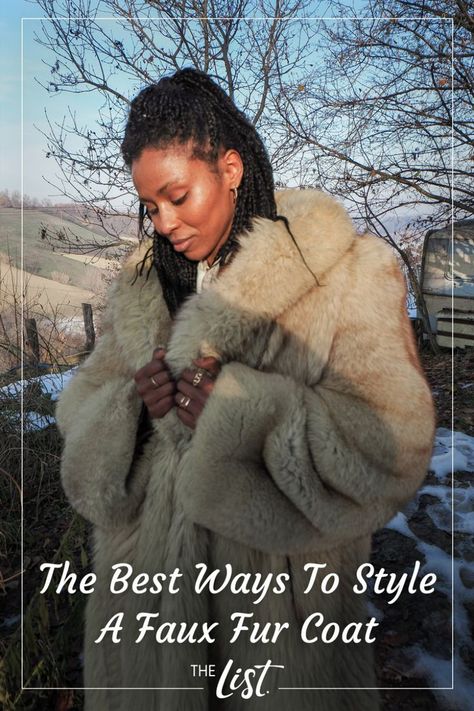 One thing is certain: Faux fur coats must be worn confidently. But this shouldn't be an issue because there's no doubt you look fabulous. Just have fun with it — fashion should never be serious, especially when you're wearing one of these. What else should you know about styling a faux fur coat? We've detailed 10 ways to step out in style this winter. #furcoat #outfitideas #winterfashion #styletips Faux Fur Coats Outfit, Fur Coat Outfit, Be Serious, Faux Fur Coats, Fur Coats, Coat Outfits, Faux Fur Coat, How To Style, The List