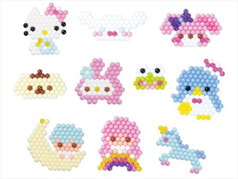 Aqua Beads Patterns Easy, Perler Bead Designs, Pearl Beads Pattern, Art Perle, Perler Crafts, Aqua Beads, Hama Beads Patterns, Beaded Jewlery, Bead Charms Diy