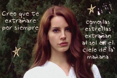 Lana del Rey 
Palabras inspiradoras de lana del rey 
Palabras inspiradoras 
Letras de canciones de lana del rey Lana Rey, Lana Del Ray, Just Girly Things, My Vibe, Lana Del Rey, Girly Things, My Girl, Love Her, A Woman